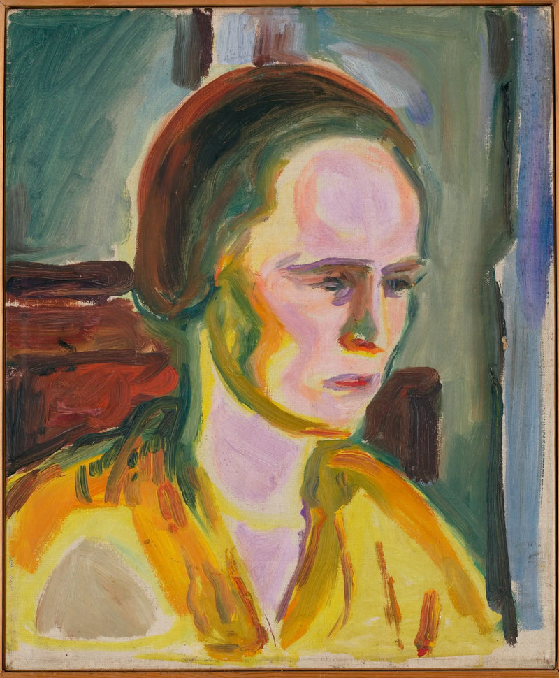 Retrato de un modelo femenino - Edvard Munch
