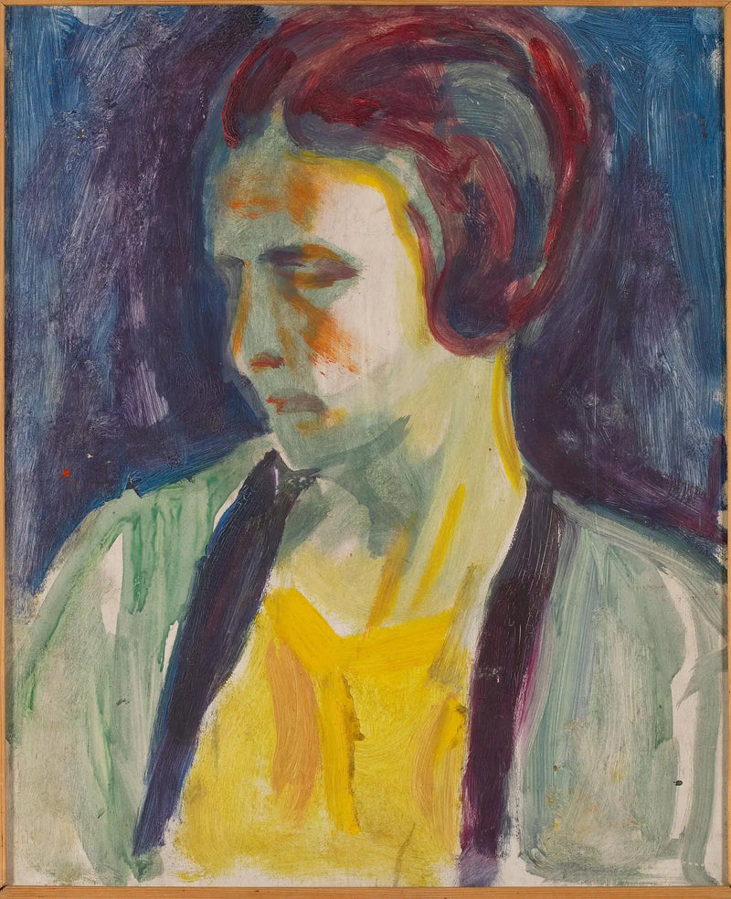 Retrato de un modelo femenino - Edvard Munch