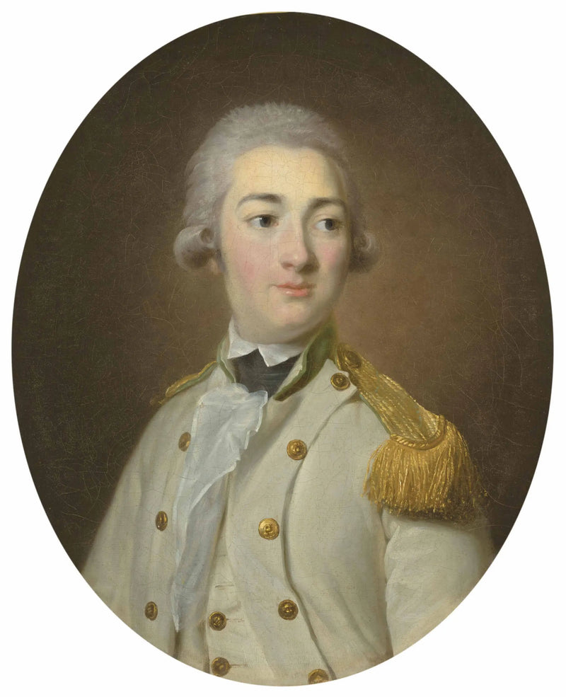 Retrato de un oficial subalterno de la infantería real francesa, en busto - Élisabeth Vigée Le Brun
