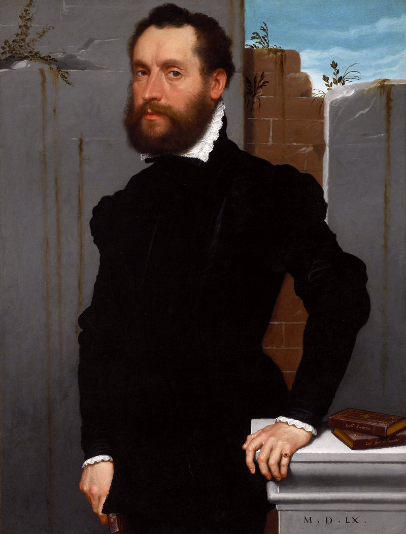 Retrato de un poeta desconocido. - Giovanni Battista Moroni
