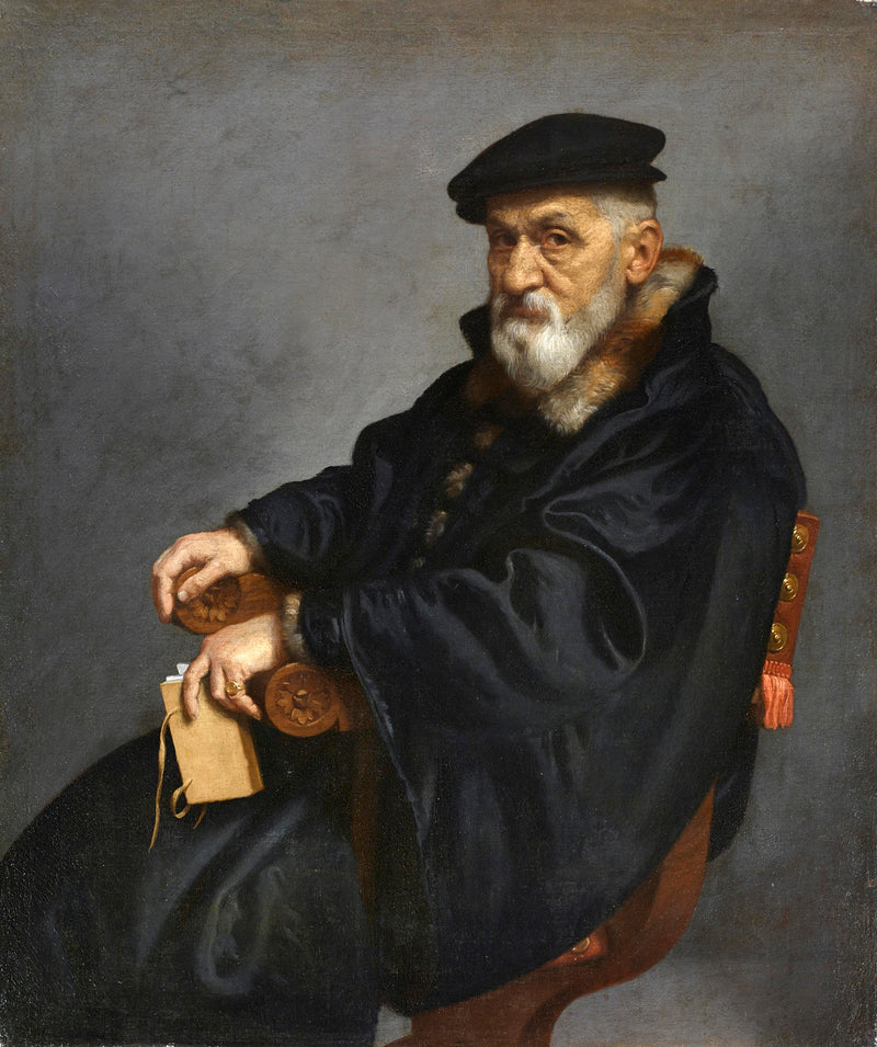 Retrato de un anciano sentado - Giovanni Battista Moroni