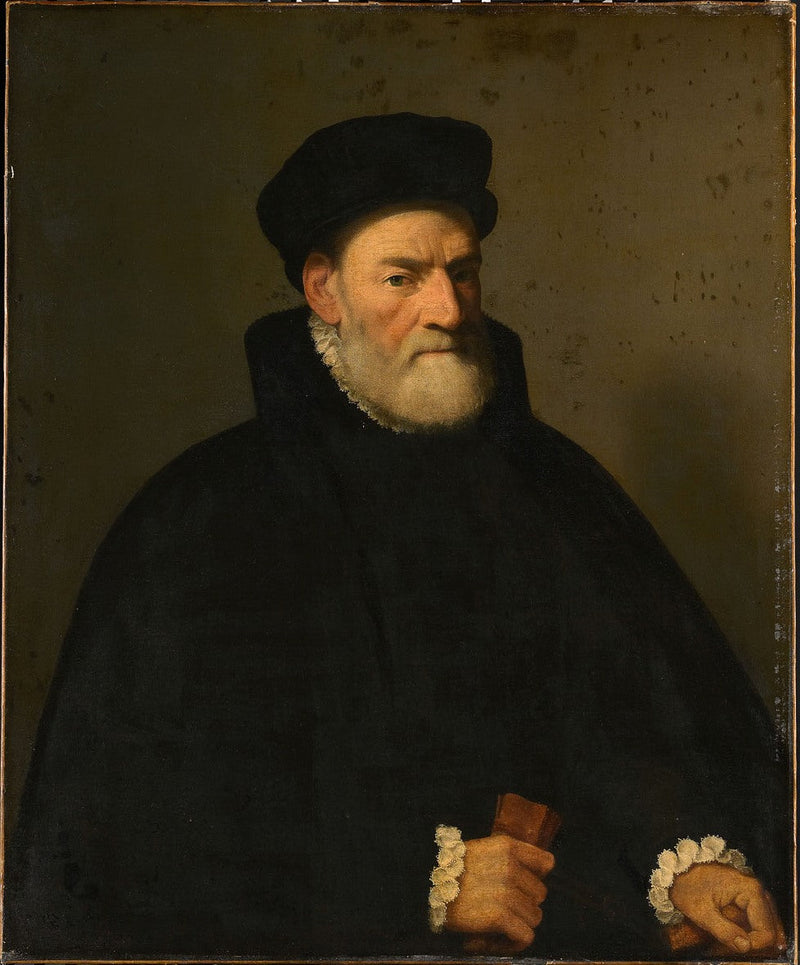 Retrato de un anciano, probablemente Vercellino Olivazzi, senador de Bérgamo - Giovanni Battista Moroni