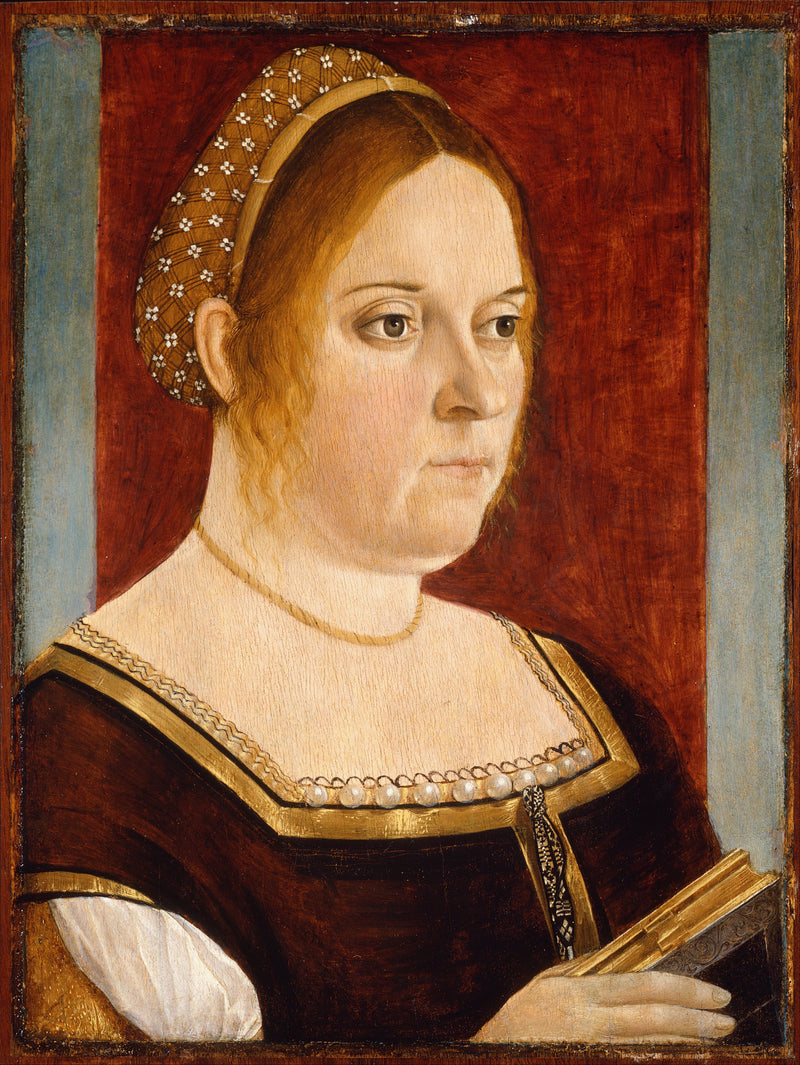 Retrato de una dama con un libro - Vittore Carpaccio