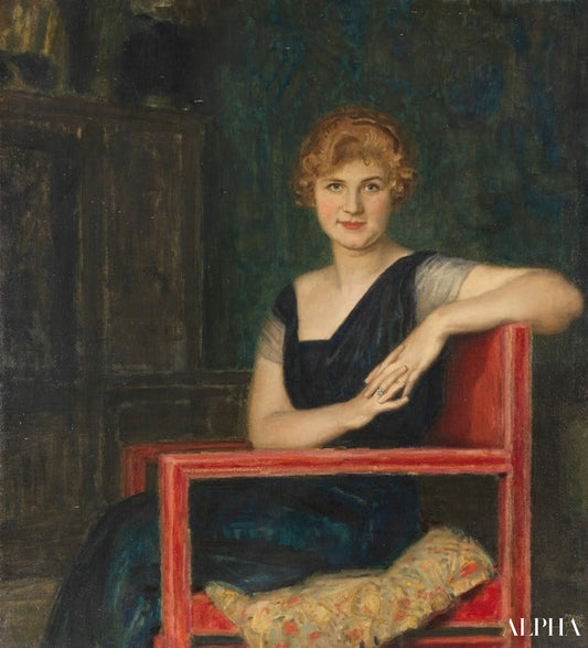 Portrait d’une dame - Franz Von Stuck Reproductions de tableaux à la peinture à l’huile