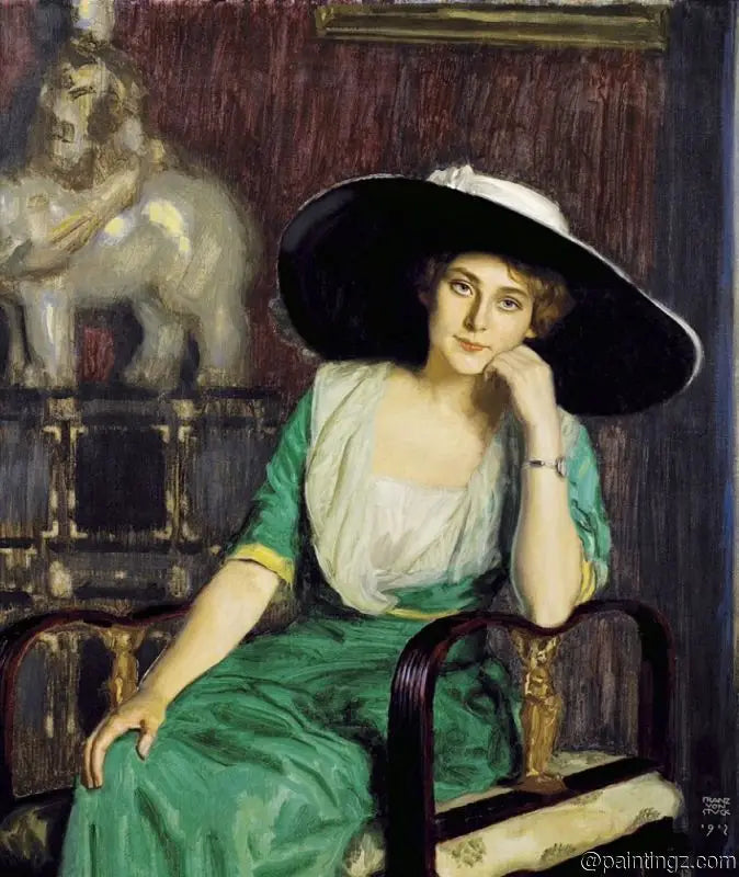 Retrato de una dama - Franz Von Stuck