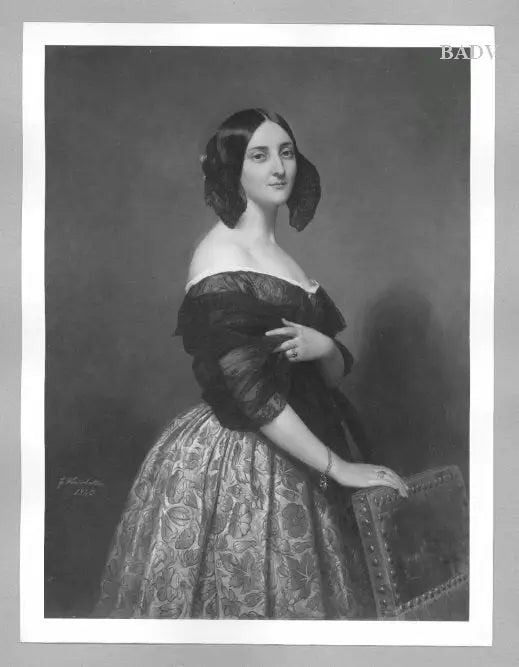 Retrato de una dama - Franz Xaver Winterhalter