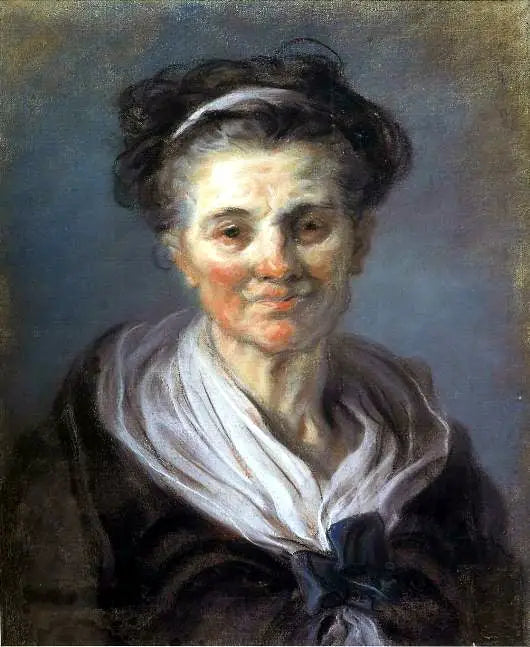 Retrato de una mujer mayor - Jean-Honoré Fragonard