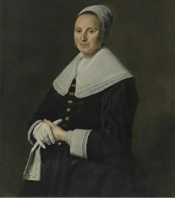 Retrato de una mujer con guantes - Frans Hals