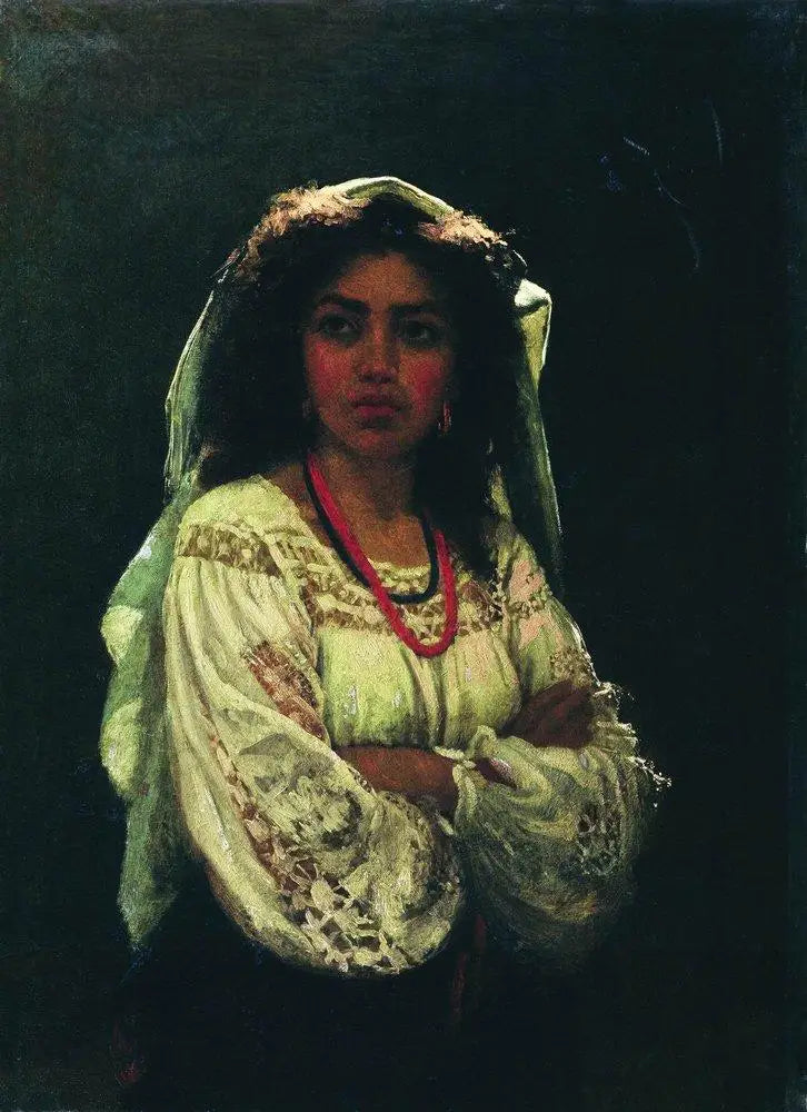 Retrato de una mujer italiana - Ilya Repin