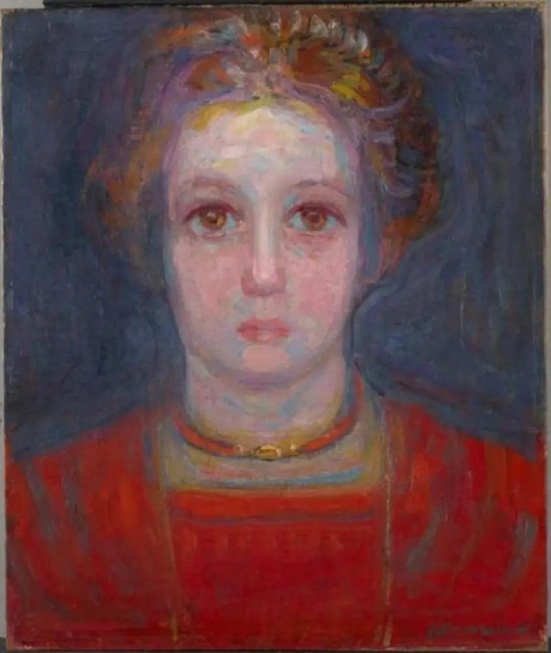 Retrato de una niña en rojo - Piet Mondrian