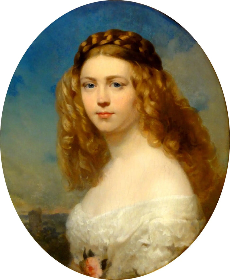 Retrato de una joven aristócrata polaca (la princesa Zofia Odescalchi, nacida Branicka?) - Franz Xaver Winterhalter