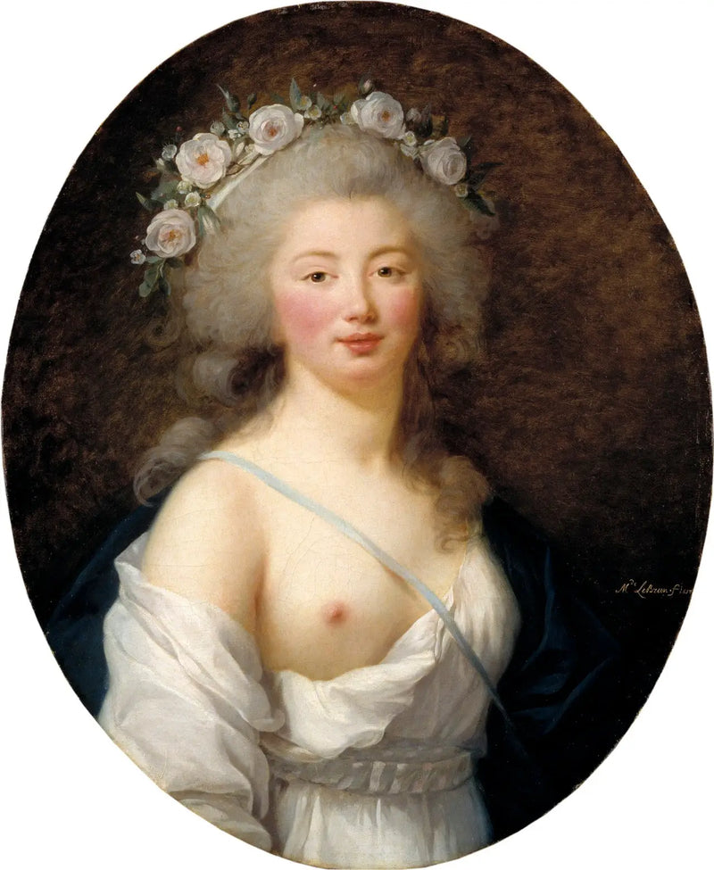 Retrato de una joven mujer en Flore - Élisabeth Vigée Le Brun