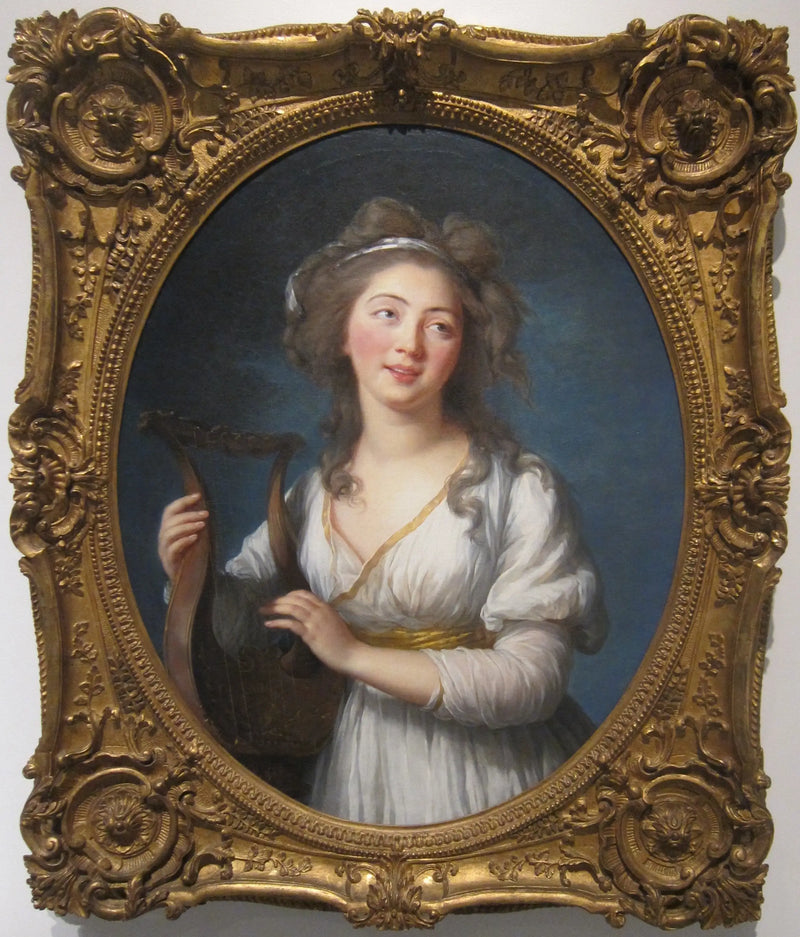 Retrato de una joven mujer tocando la lira - Élisabeth Vigée Le Brun