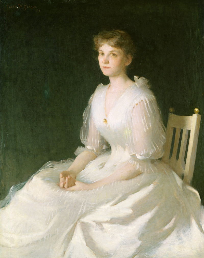 Retrato en blanco - Frank Weston Benson