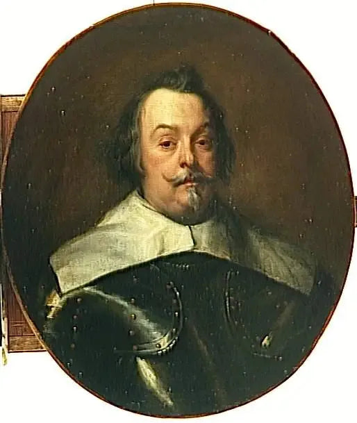 Retrato de busto de François de Moncade, marqués de Ayetone - Antoine van Dyck