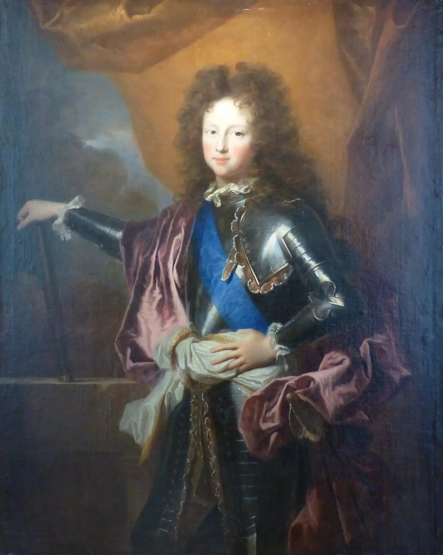 Retrato en busto de Felipe de Francia (duque de Chartres) - Hyacinthe Rigaud