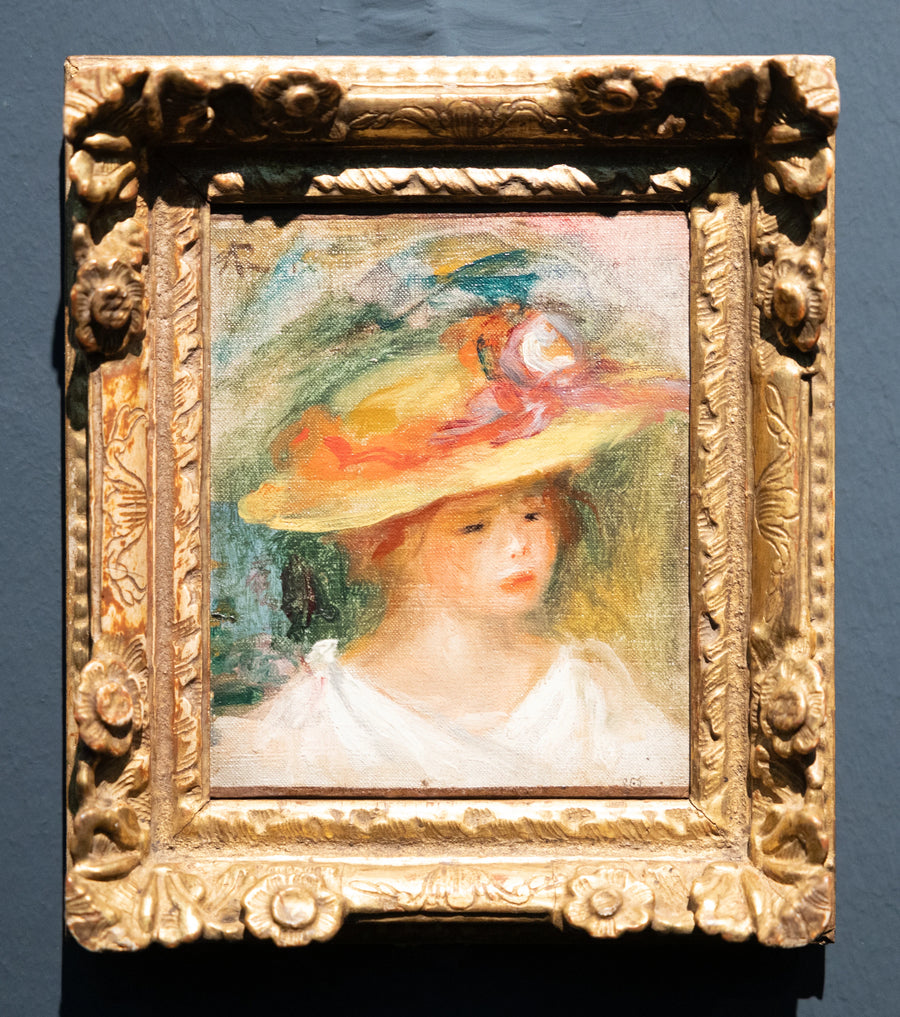 Retrato de niño con sombrero - Pierre-Auguste Renoir
