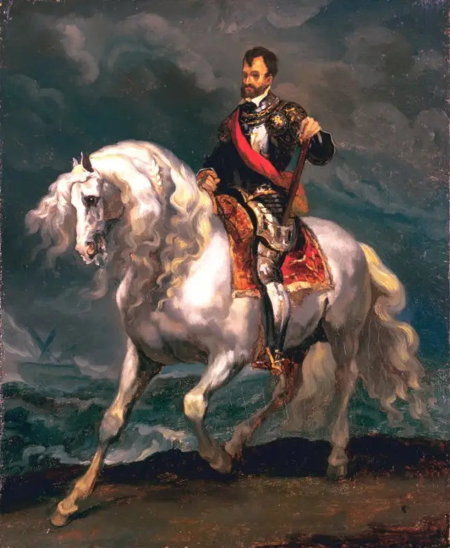 Retrato ecuestre de Carlos V - Théodore Géricault