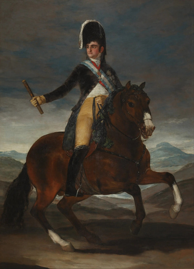 Retrato ecuestre de Fernando VII - Francisco de Goya