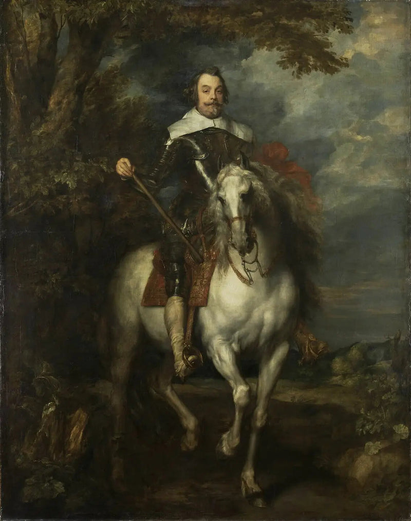 Retrato ecuestre de Francisco de Moncada - Antoine van Dyck
