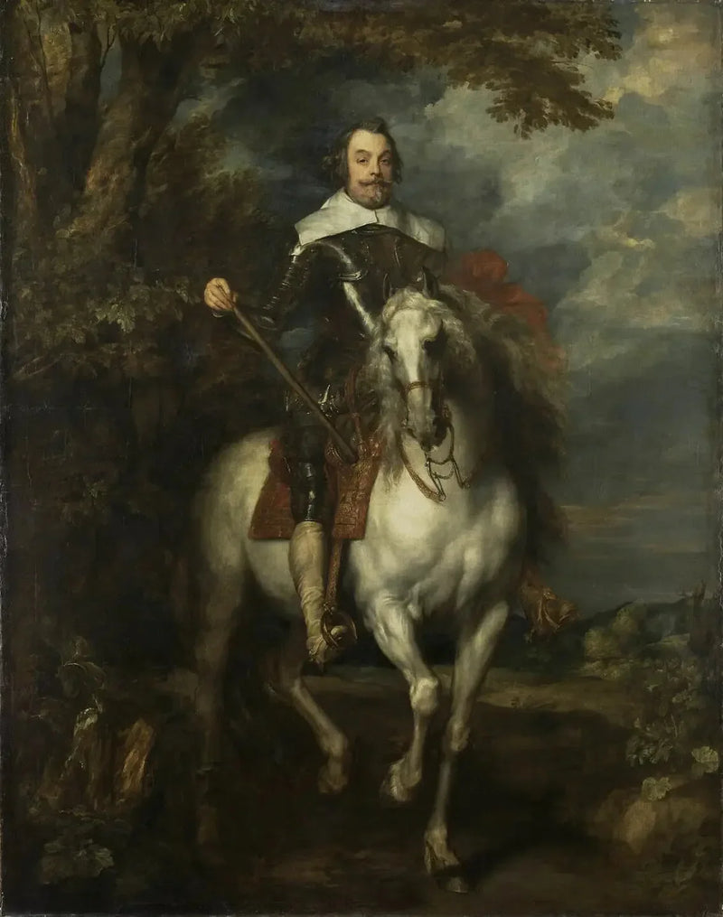 Retrato ecuestre de Francisco de Moncada - Antoine van Dyck