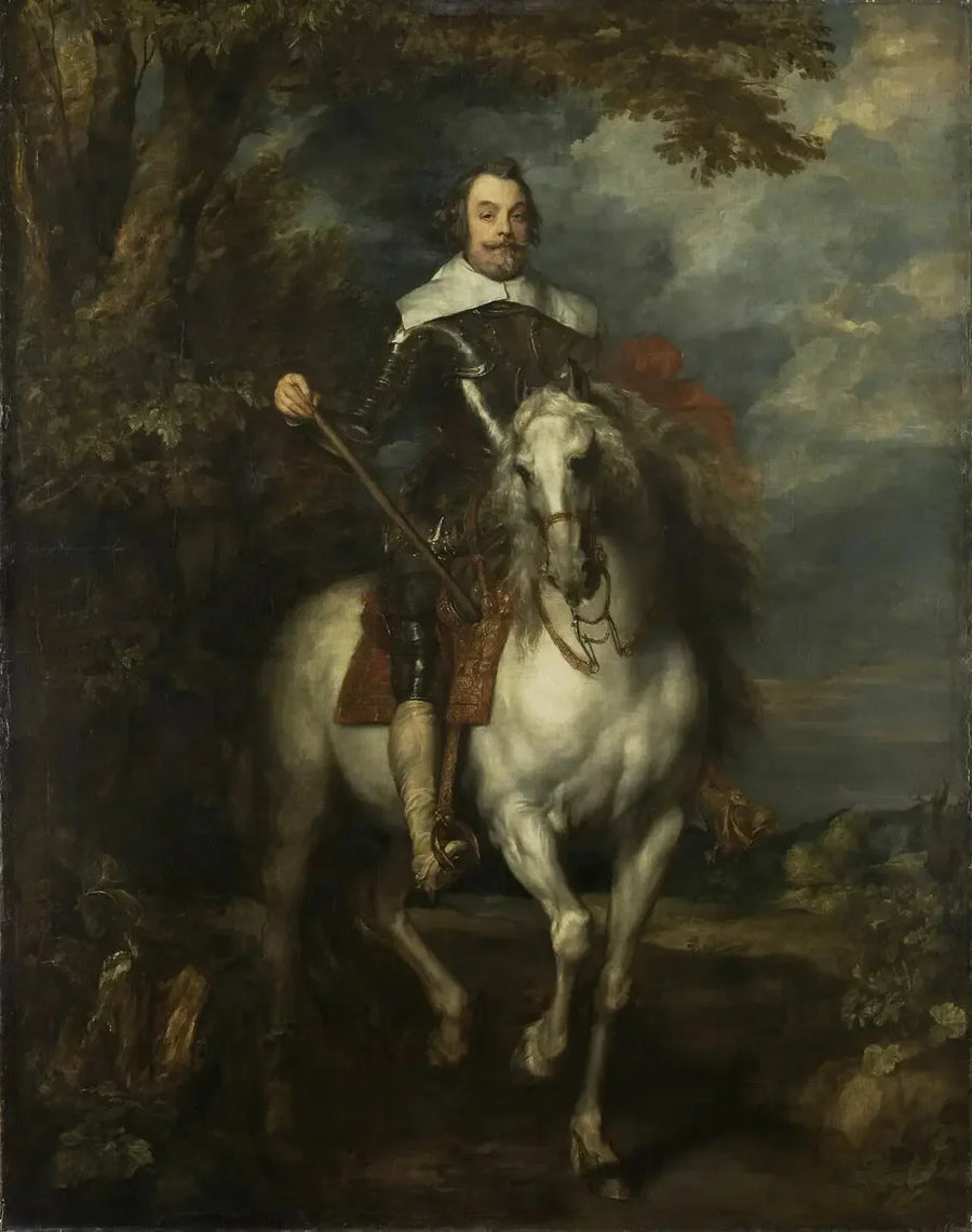 Retrato ecuestre de Francisco de Moncada - Antoine van Dyck