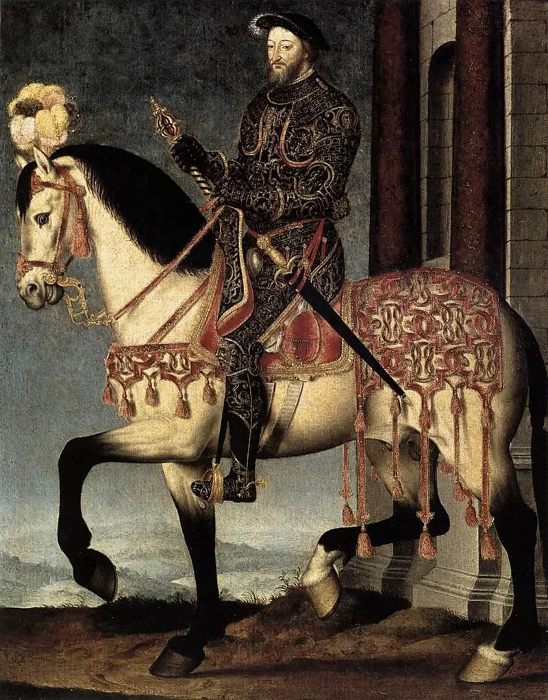 Retrato ecuestre de Francisco I - François Clouet