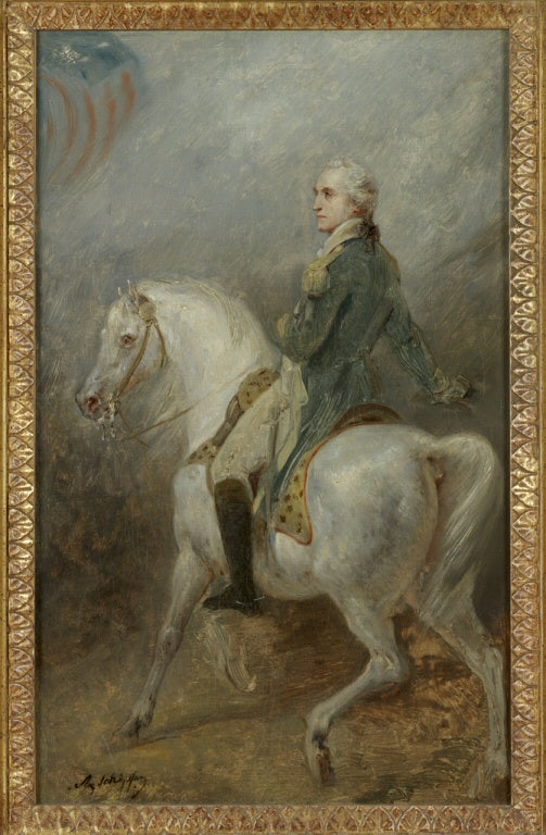 Retrato ecuestre de George Washington - Ary Scheffer