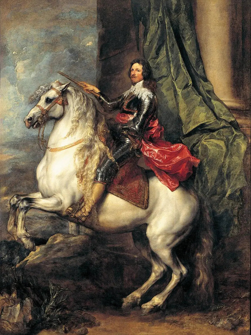 retrato ecuestre de Thomas de Savoie-Carignan - Antoine van Dyck