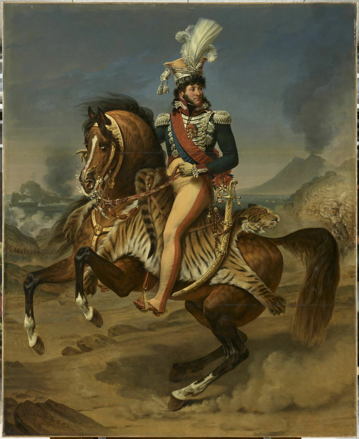 Portrait équestre de Joachim Murat (1767-1815), roi de Naples - Antoine-Jean Baron Gros