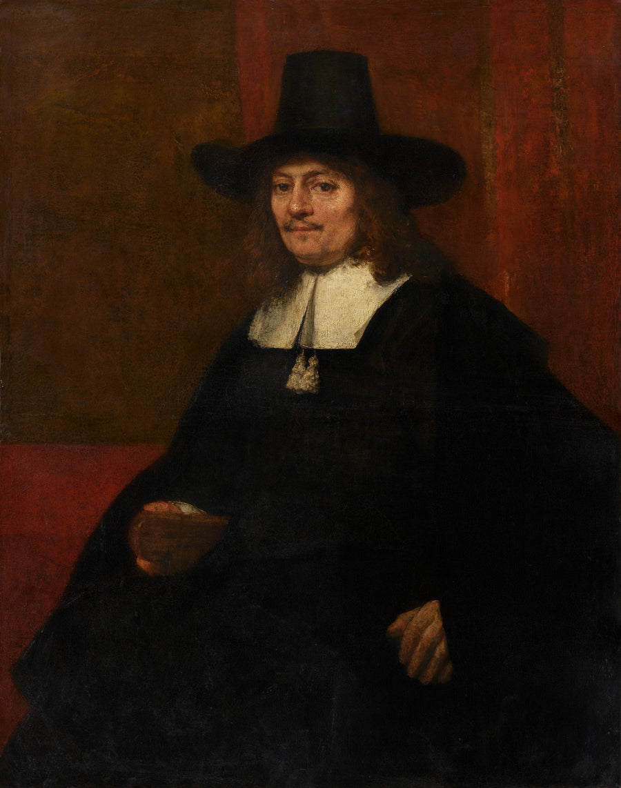 Retrato de un hombre con sombrero de copa - Rembrandt