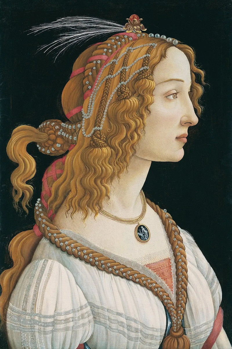 Retrato ideal de una joven mujer (¿Simonetta Vespucci?) - Sandro Botticelli