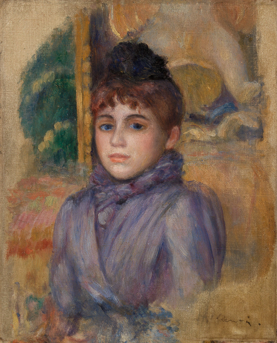 Retrato de joven mujer - Pierre-Auguste Renoir