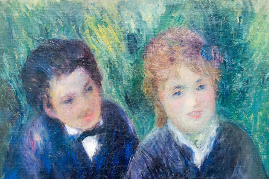Retrato de un joven y una joven - Pierre-Auguste Renoir
