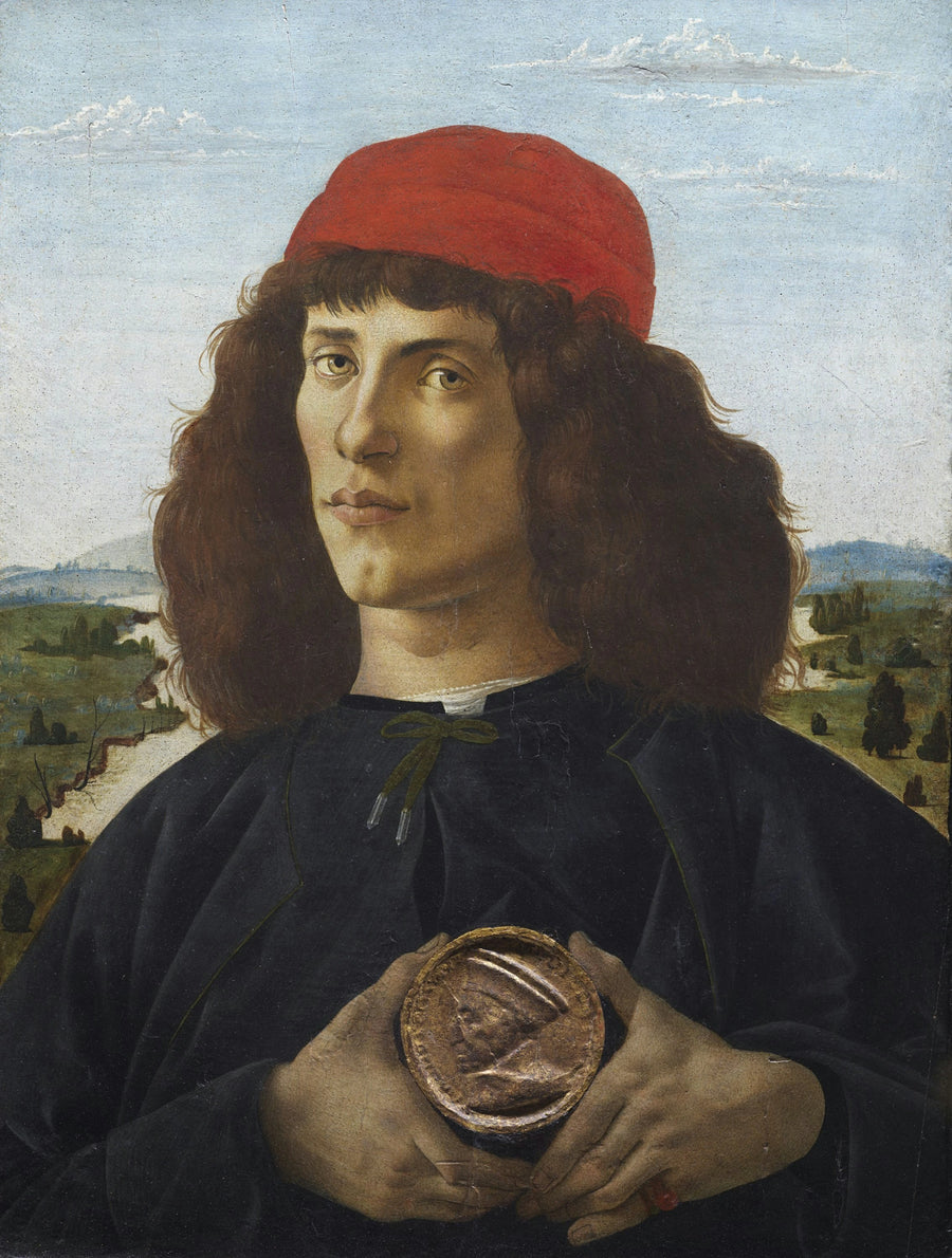 Retrato de un hombre con medalla de Cosme el Viejo - Sandro Botticelli