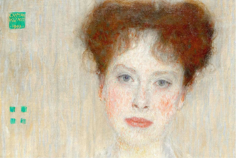🎨 Retrato de Gertrud Loew (detalle) – Gustav Klimt (alrededor de 1902)
