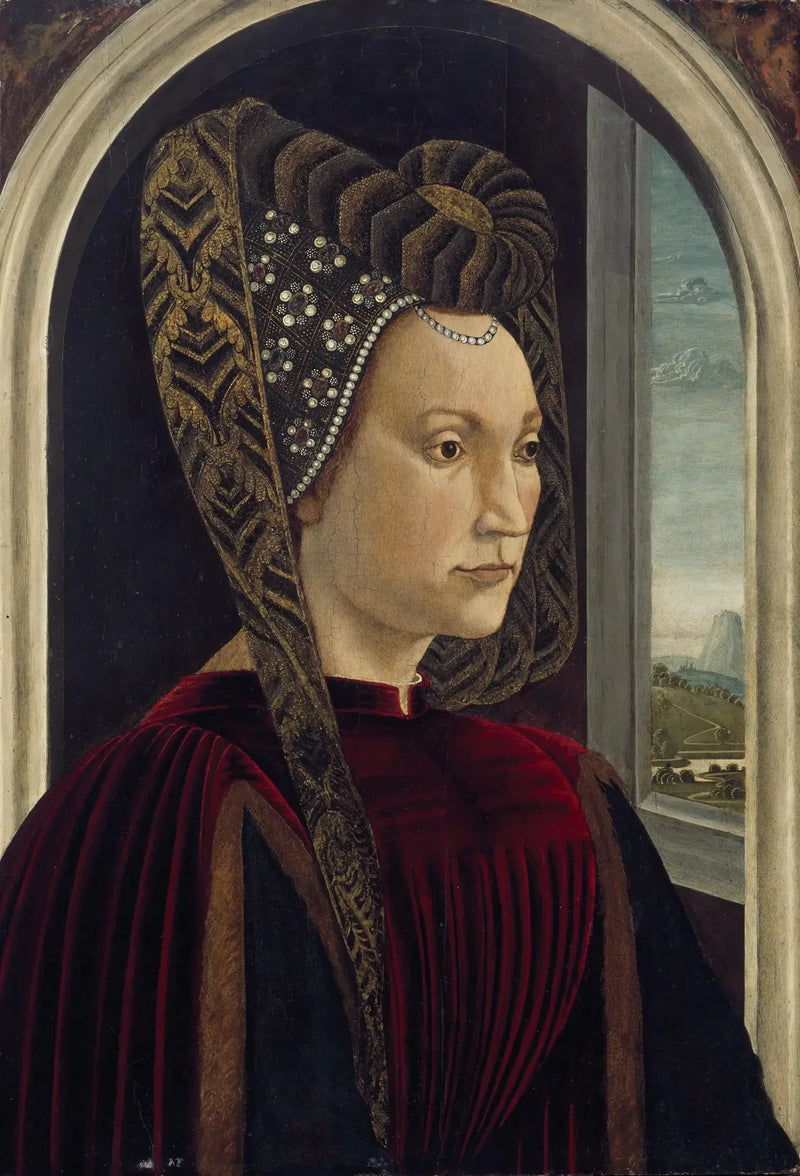 Retrato presunto de Clarice Orsini, esposa de Lorenzo el Magnífico - Domenico Ghirlandaio