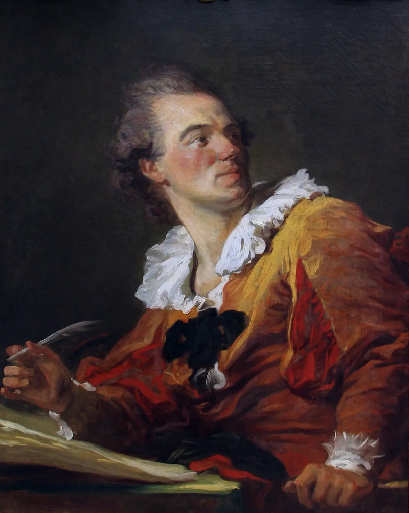 Retrato presunto de Louis-François Prault, anteriormente conocido como: La Inspiración - Jean-Honoré Fragonard