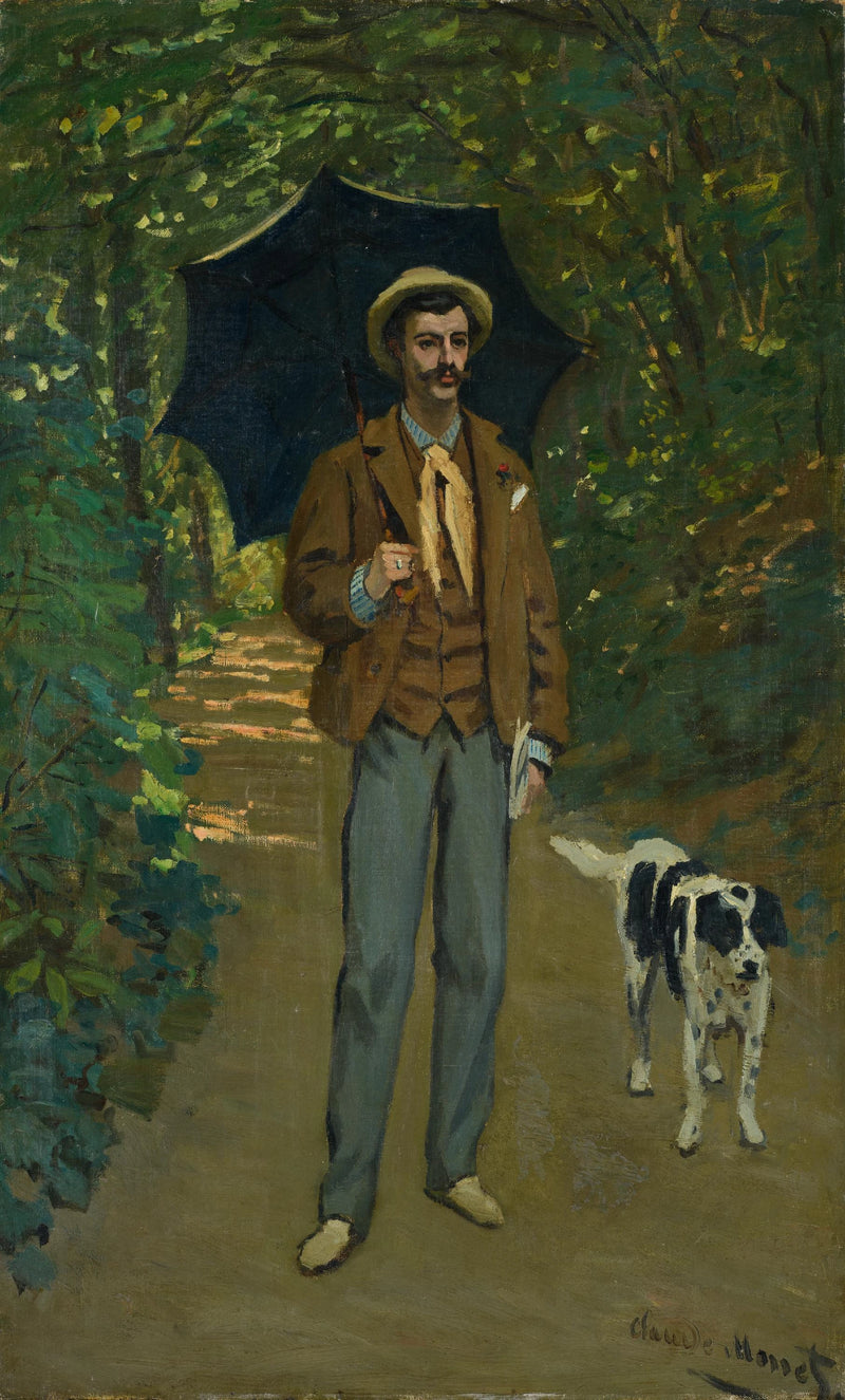 Retrato de Victor Jacquemont en la sombrilla W54 - Claude Monet