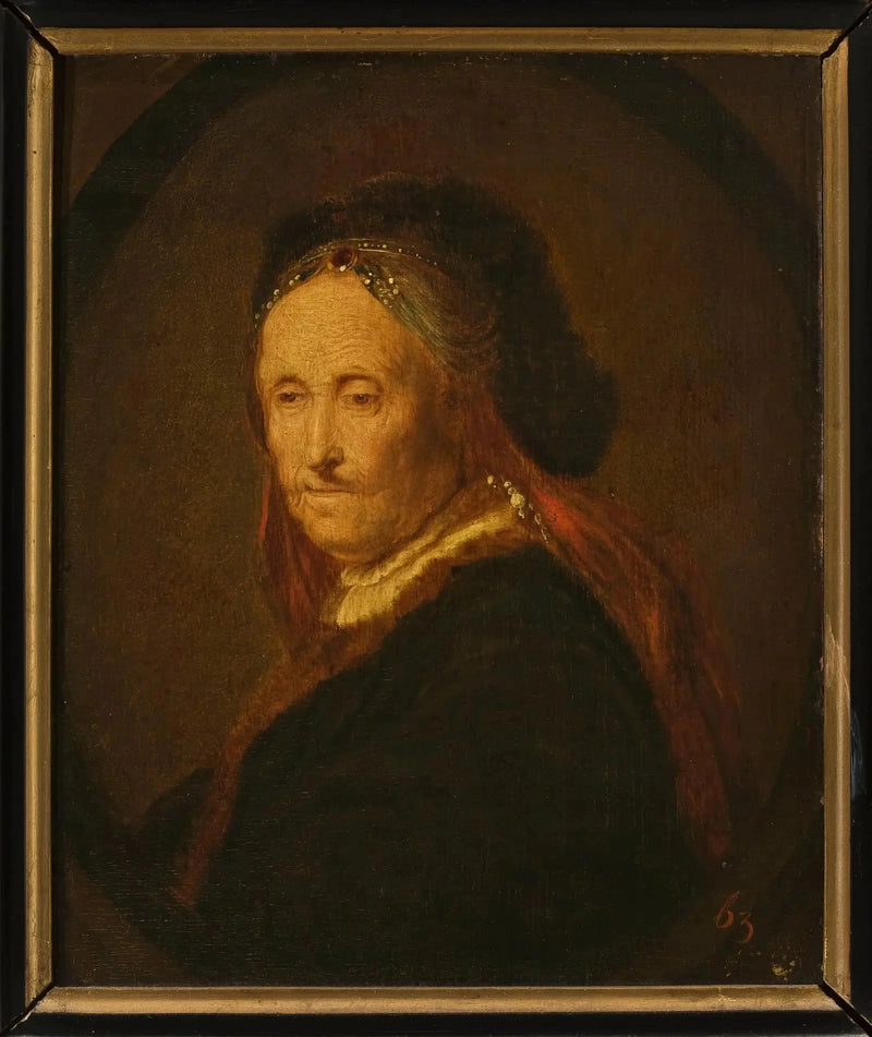 Retrato de la madre de Rembrandt (?) - Rembrandt