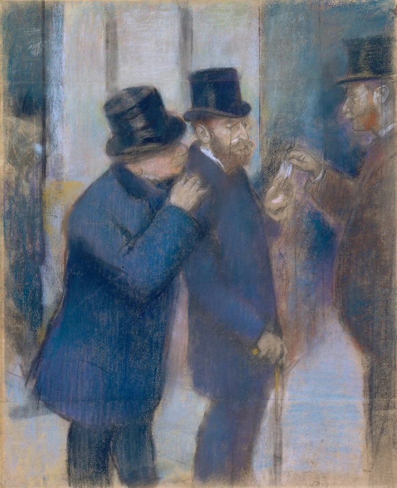 Retratos en la Bolsa - Edgar Degas
