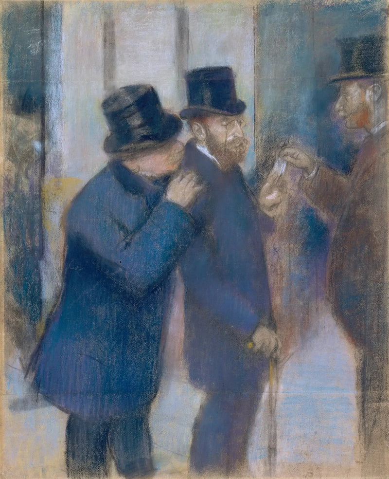 Retratos en la Bolsa - Edgar Degas