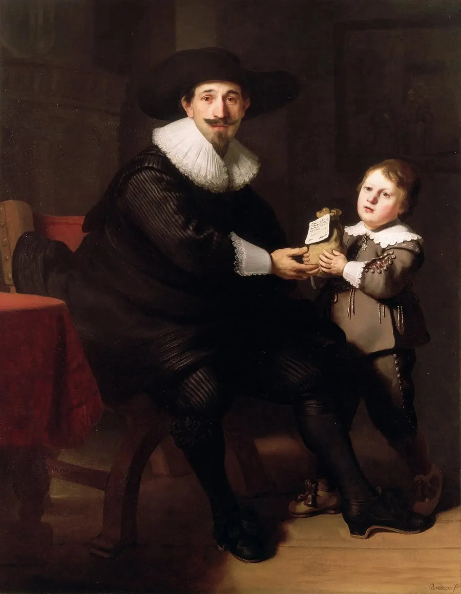 Retratos de Jean Pellicorne y su hijo Casper - Rembrandt