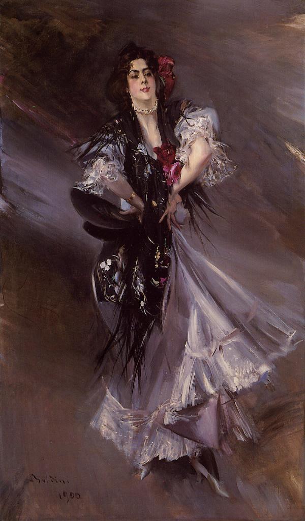 Retrato de Anita de la Ferie - la bailarina española