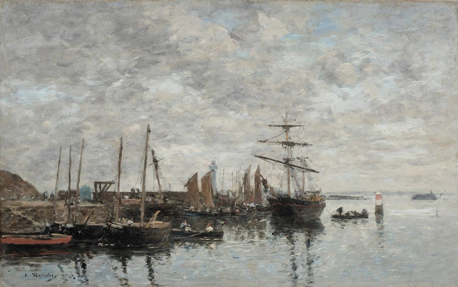 Portrieux, el puerto - Eugène Boudin