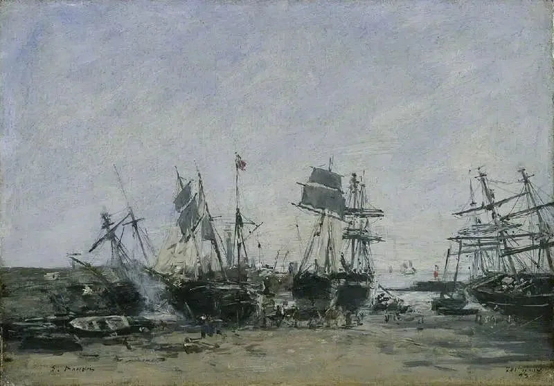 Portrieux, marea baja - Eugène Boudin