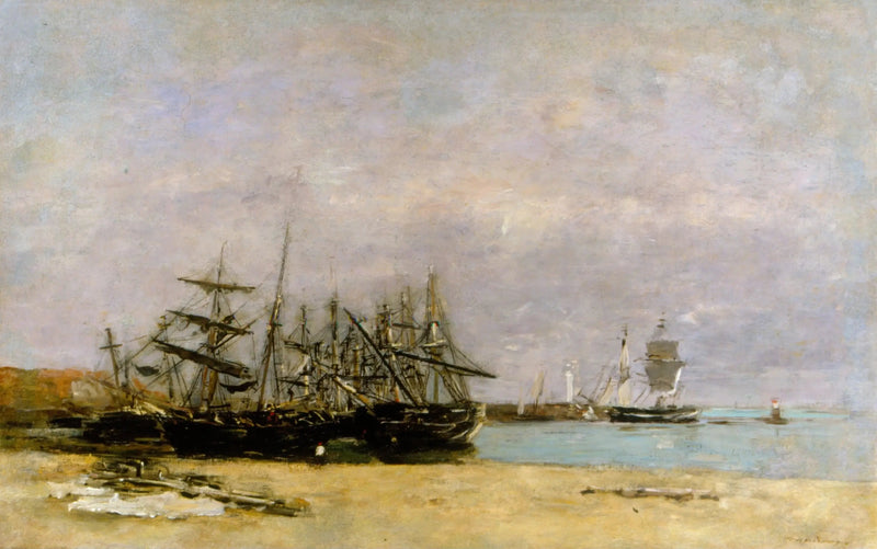 Portrieux - Barcos varados - Eugène Boudin