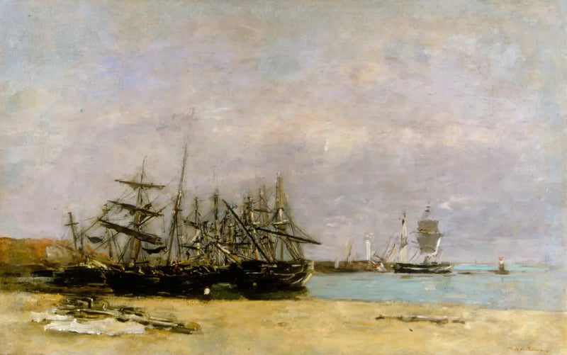Portrieux - Barcos varados - Eugène Boudin