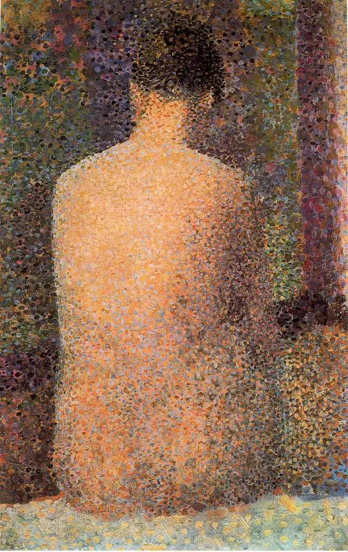 Posadora de espaldas - Georges Seurat