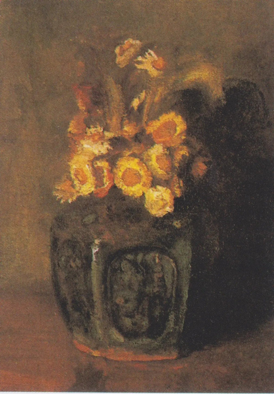 Tarro de jengibre lleno de crisantemos - Vincent van Gogh